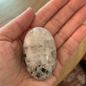 Moonstone palm stone crystal